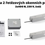 Sada 2 řetězových okenních pohonů C40